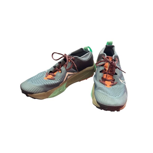 Nike ZoomX Trail Mens greeen black trail running sneakers size 13 SKU 8859 - Picture 2 of 16